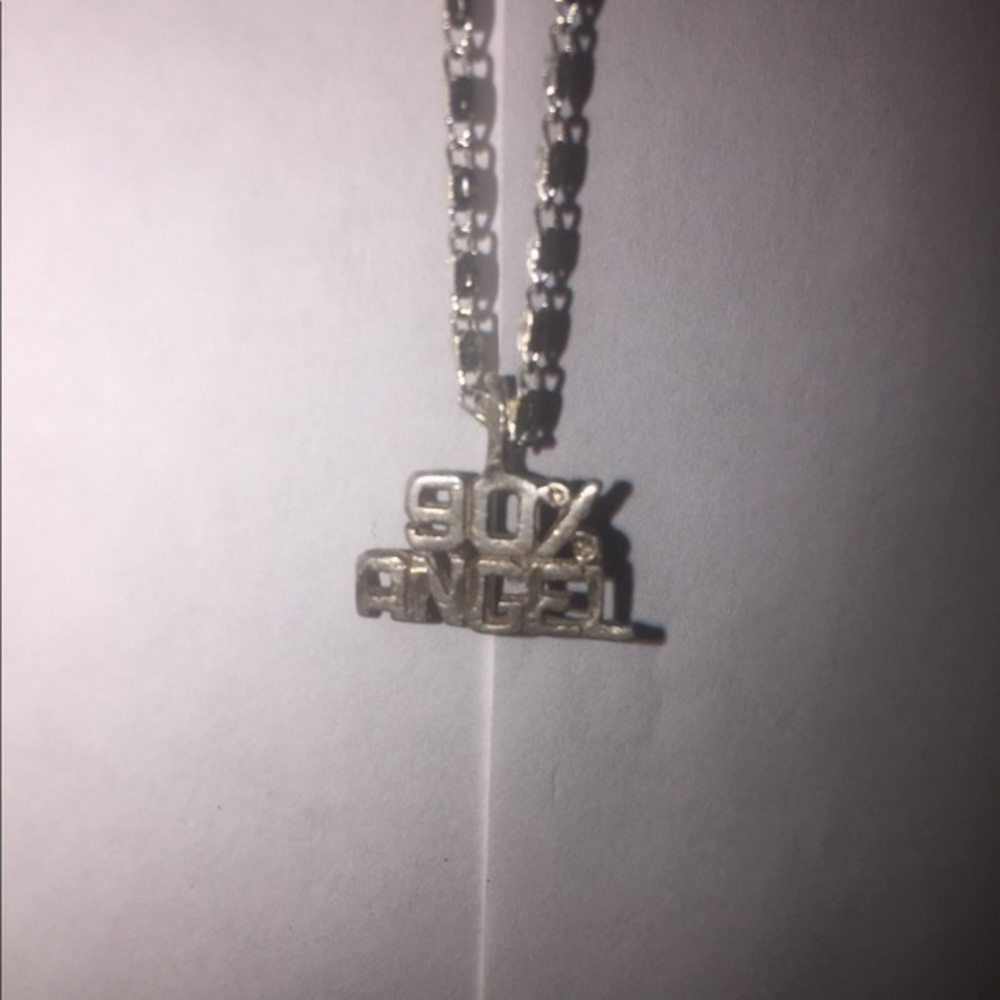 90% angel pendant Sterling Silver Necklace